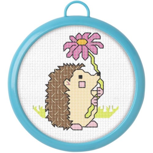 (image for) My 1st Stitch Mini Hedgehog Counted Cross Stitch Kit